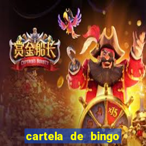 cartela de bingo pra imprimir